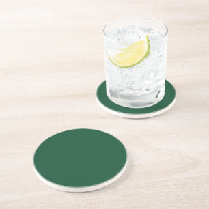 British racing green  (solid colour)  coaster