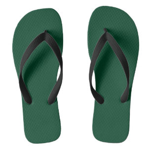 British racing green (solid colour) flip flops