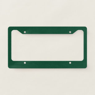 British Racing Green Solid Colour Licence Plate Frame