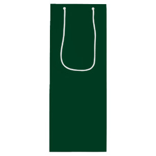 British racing green  (solid colour)  wine gift bag