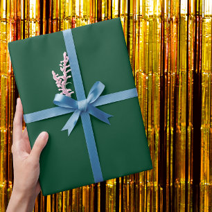 British Racing Green Solid Colour Wrapping Paper