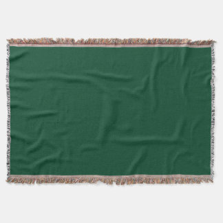 British Racing Green Throw Blanket