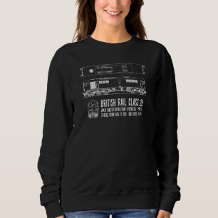 British Rail Class 28 Locomotive Train Blueprints Sweatshirt
