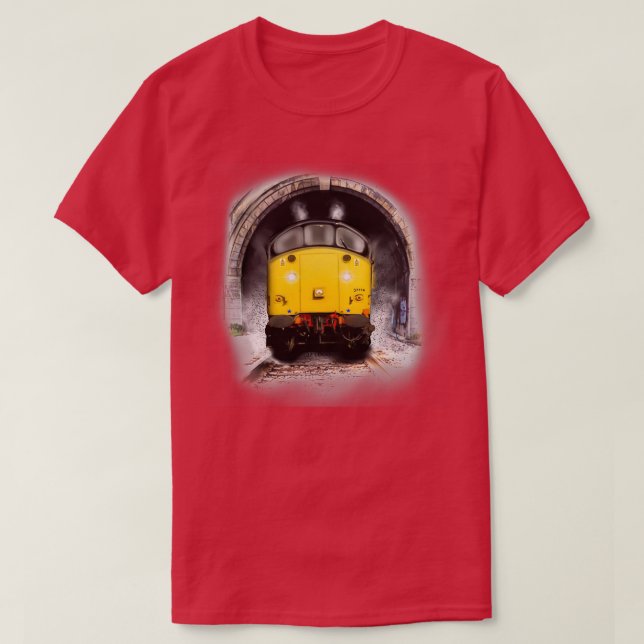 British Rail Class 37 Loco design by MotorManiac T-Shirt (Design Front)