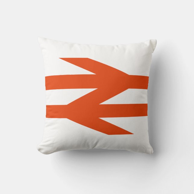 British Rail Double Arrow Logo Cushion (Front)