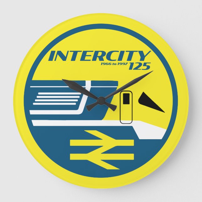 British Rail Intercity Classic Train Enthusiast Large Clock (Front)