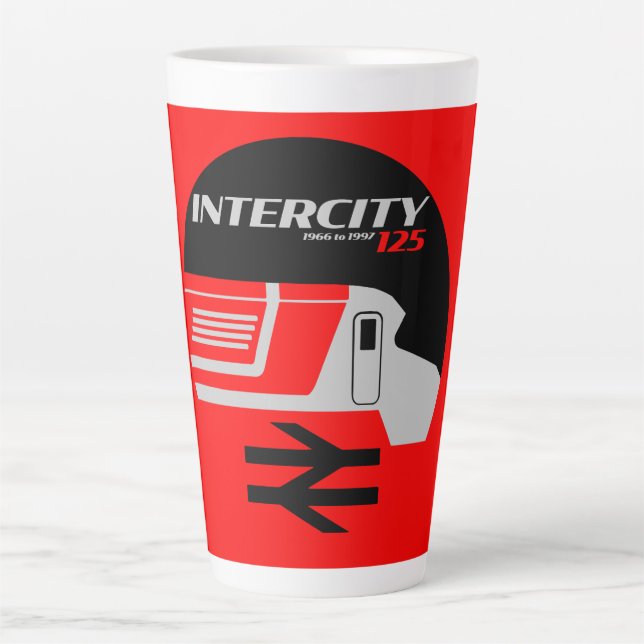 British Rail Intercity Classic Train Enthusiast Latte Mug (Front)