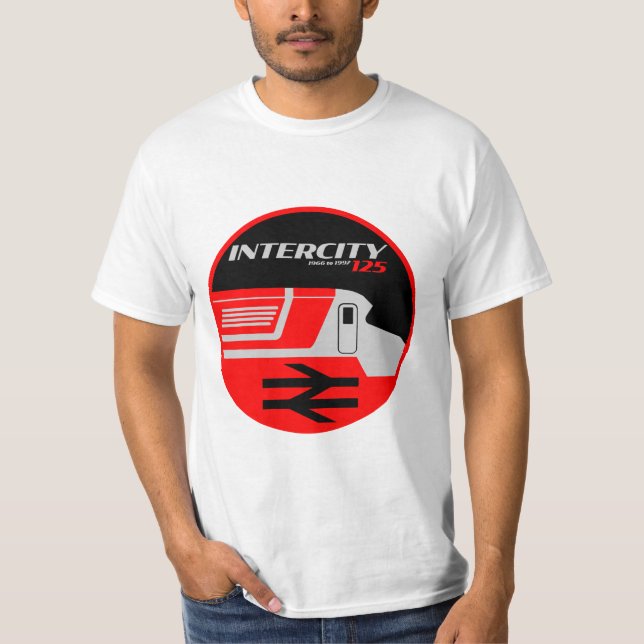 British Rail Intercity Classic Train Enthusiast T-Shirt (Front)
