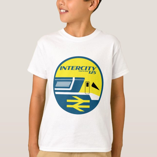 British Rail Intercity Classic Train Enthusiast T-Shirt (Front)