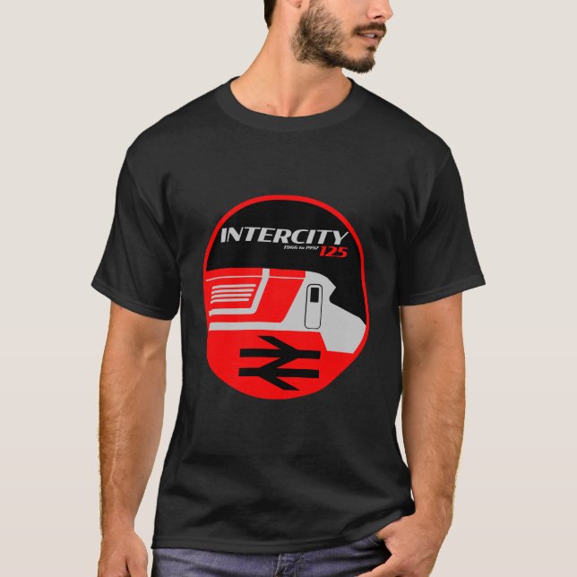 British Rail Intercity Classic Train Enthusiast T-Shirt (Front)