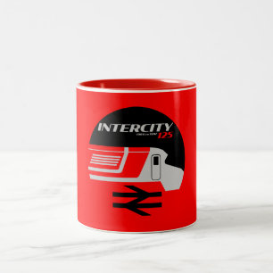 British Rail Intercity Classic Train Enthusiast Two-Tone Coffee Mug