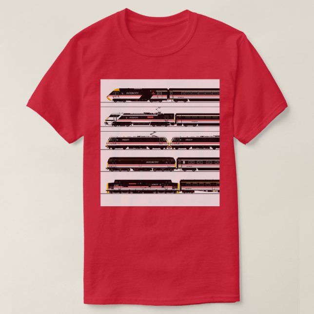 BRITISH RAIL INTERCITY TRAINS T-Shirt (Design Front)
