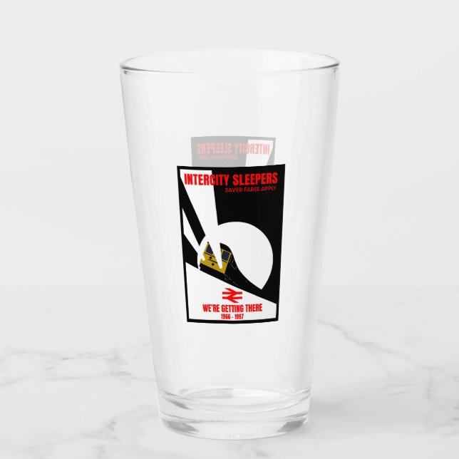 British Rail Train Enthusiast Glass (Front)