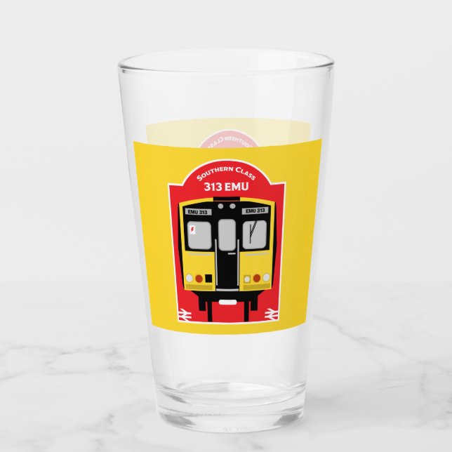 British Rail Train Enthusiast Glass (Front)