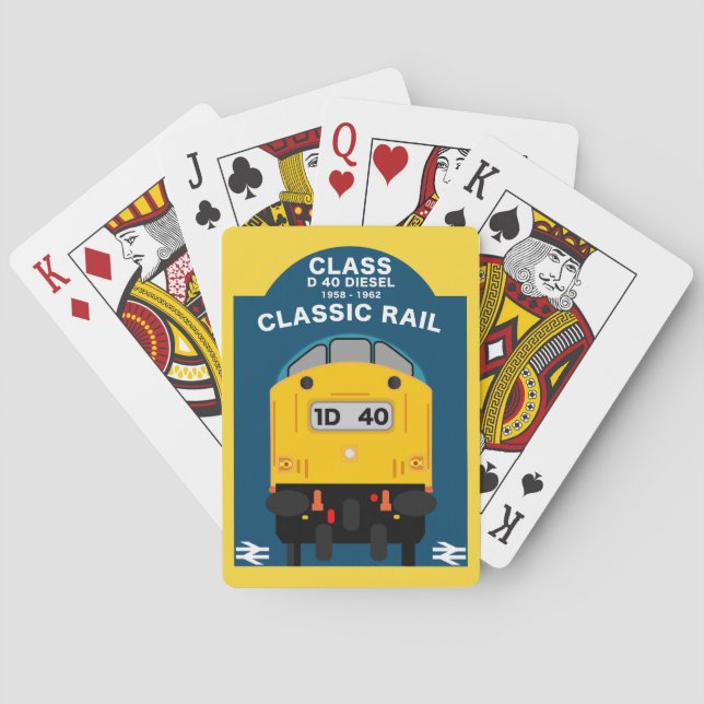 British Rail Train Enthusiast Playing Cards (Back)