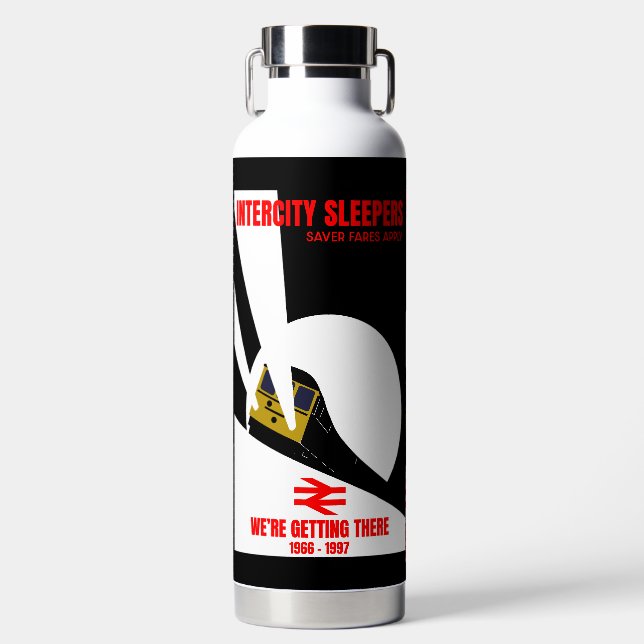 British Rail Train Enthusiast Water Bottle (Front)