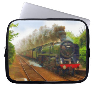 British Railway Steam Train for Trainspotters Art Laptop Sleeve