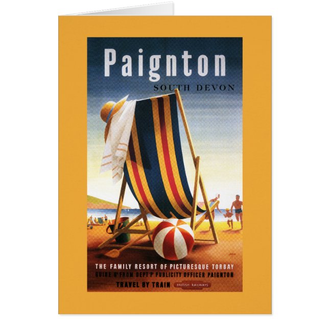 British Railways Beach Chair and Ball Poster (Front)