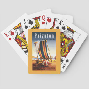 British Railways Beach Chair and Ball Poster Playing Cards