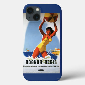 British Railways Girl and Beachball Poster iPhone 13 Case