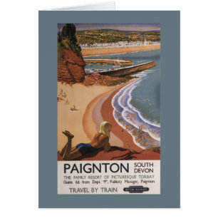 British Railways Girl Looking over a Cliff