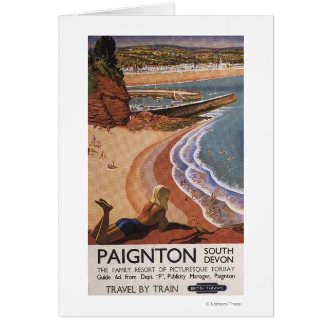 British Railways Girl Looking over a Cliff (Front)