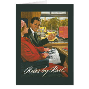 British Railways Relax by Rail Poster