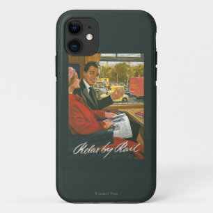 British Railways Relax by Rail Poster iPhone 11 Case