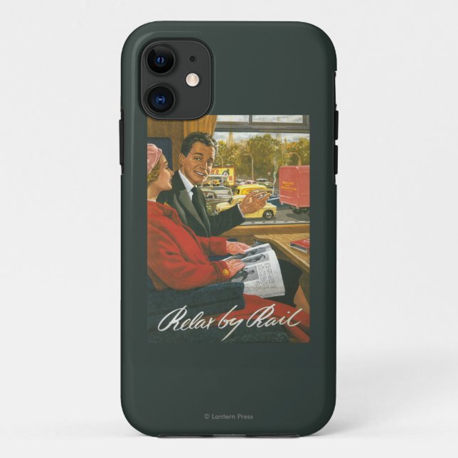 British Railways Relax by Rail Poster Case-Mate iPhone Case (Back)