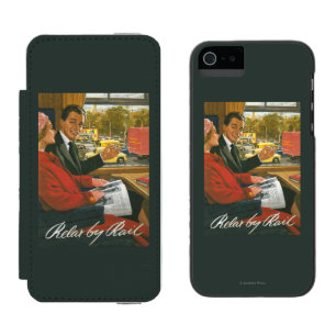 British Railways Relax by Rail Poster Incipio Watson™ iPhone 5 Wallet Case