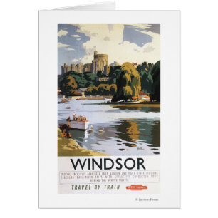 British Railways Windsor Castle Thames Poster