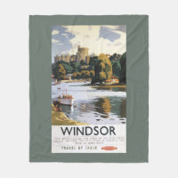 British Railways Windsor Castle Thames Poster