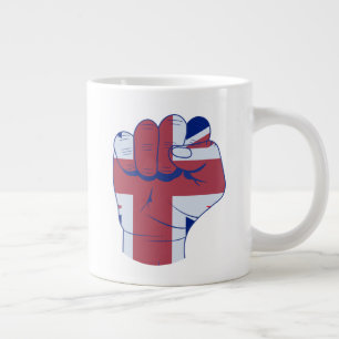 British Raised Fist Large Coffee Mug