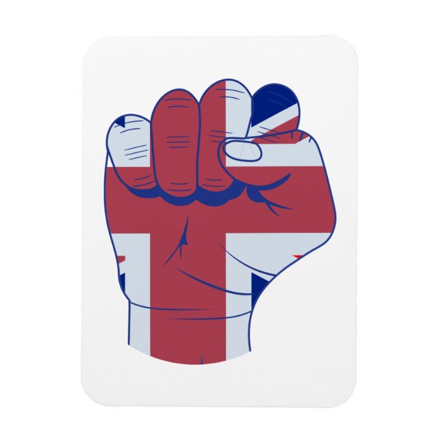 British Raised Fist Magnet (Vertical)