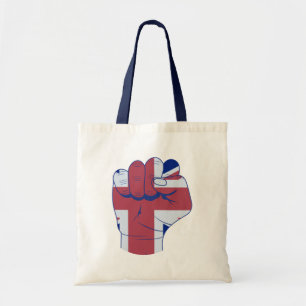 British Raised Fist Tote Bag