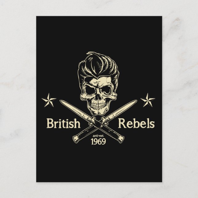 British Rebels Postcard (Front)