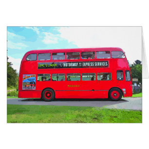 BRITISH RED BUS CARD