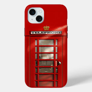 British Red Telephone Booth iPhone 15 Mini Case