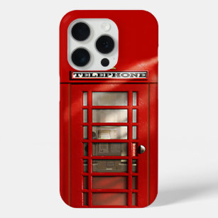 British Red Telephone Booth iPhone 15 Pro Case