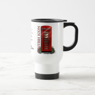 British Red Telephone Box Custom Coffee Mug