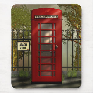 British Red Telephone Box Mousepad