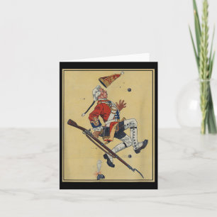 British Redcoat Soldier Dodges Bullets - American  Card