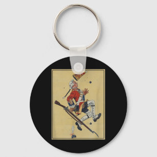 British Redcoat Soldier Dodges Bullets - American Key Ring
