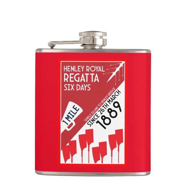 British River Thames Regatta Hip Flask (Front)