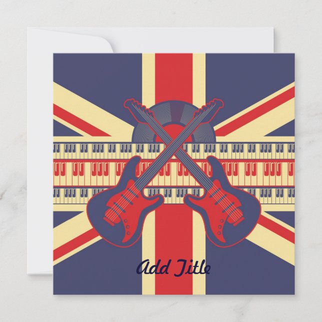 British Rock - Card Invitation (Front)
