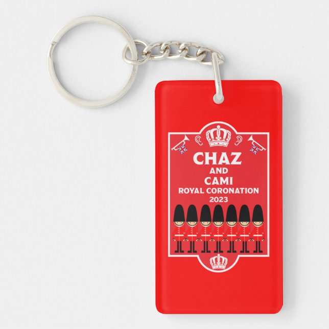 British Royal Coronation King Charles III     Key Ring (Front)