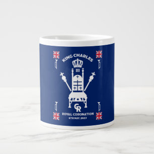 British Royal Coronation King Charles III Large Coffee Mug
