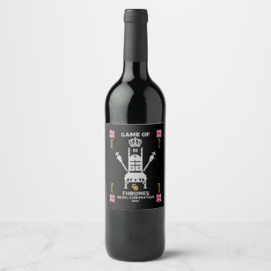 British Royal Coronation King Charles III Wine Label