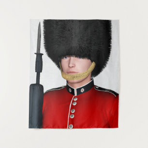 British Royal Guard Soldier London Art Tapestry