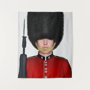 British Royal Guard Soldier London Art Tapestry